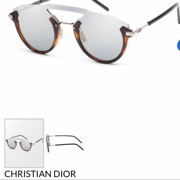 UNISEX DIOR FUTURISTIC HAVANA MIRROR SUNGLASSES 🔥 - Picture 7 of 11